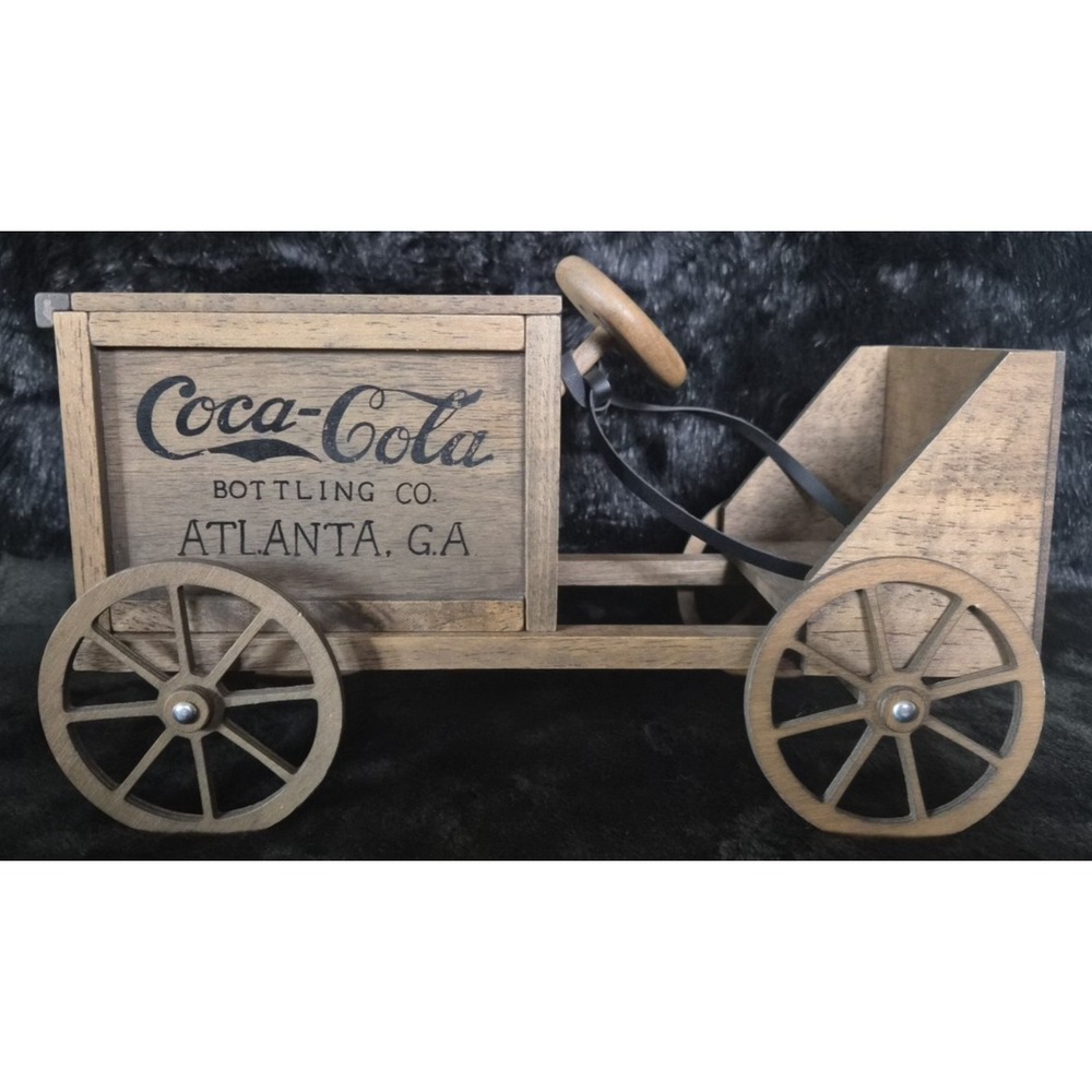 Coca Cola Wooden Soapbox Derby Racer